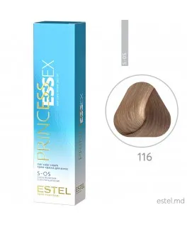Vopsea cremă permanentă pentru păr PRINCESS ESSEX, S-OS 116 Super-blond gri-violet, 60 ml