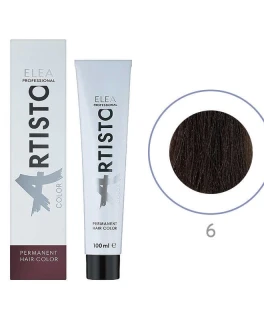 Перманентная краска для волос Elea Professional Artisto Color, 6 Темно-русый, 100 мл