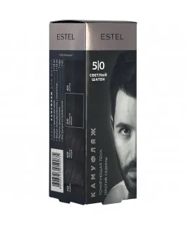 Set pentru camuflarea părului ESTEL ALPHA HOMME 5/0, Șaten deschis