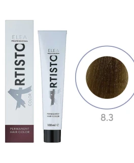 Перманентная краска для волос Elea Professional Artisto Color, 8.3 Светло-русый золотистый, 100 мл