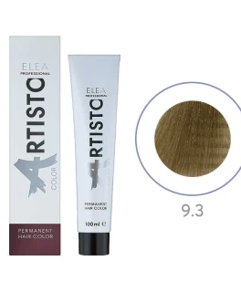 Vopsea permanenta pentru par Elea Professional Artisto Color, 9.3 Blond auriu, 100 ml