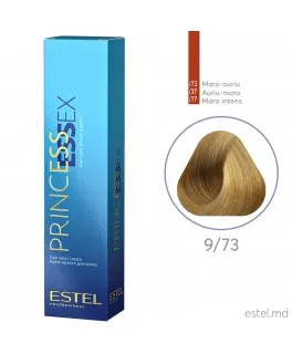 Vopsea cremă permanentă pentru păr PRINCESS ESSEX, 9/73 Blond maroniu-auriu, 60 ml