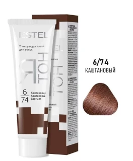 Mască nuanțătoare pentru păr YaTon, 6/74 Castaniu, 60 ml