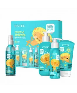 Set pentru copii Fericire radiantă ESTEL LITTLE ME (Șampon 300ml, Spray bifazic 200ml, Protecție solară pentru bebeluși 50ml, Lăptișor de piele 150ml)