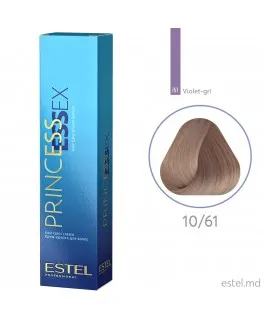 Vopsea cremă permanentă pentru păr PRINCESS ESSEX, 10/61 Blond deschis violet-gri, 60 ml