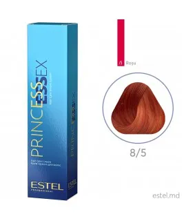 Vopsea cremă permanentă pentru păr PRINCESS ESSEX, 8/5 Castaniu deschis rosu, 60 ml