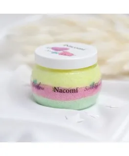 Scrub gel spuma pentru corp Rainbow Nacomi, 200 ml