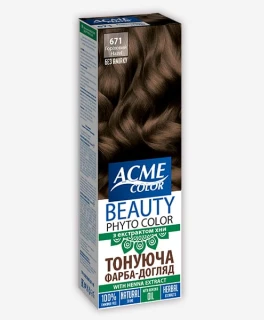 Тонирующая краска для волос с экстрактом хны Acme Color Beauty Phyto 671, 50 мл