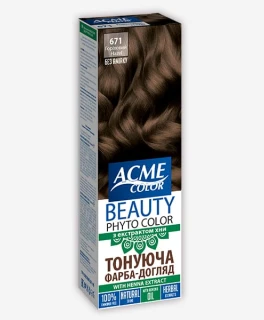 Vopsea nuantatoare pentru par cu extract de henna Acme Color Beauty Phyto 671, 50 ml