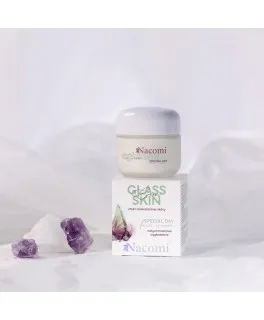 Crema de zi pentru ten sensibil Glass Skin Nacomi, 50 ml