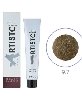 Vopsea permanenta pentru par Elea Professional Artisto Color, 9.7 Blond maroniu, 100 ml