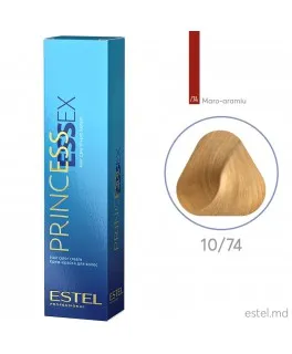 Vopsea cremă permanentă pentru păr PRINCESS ESSEX, 10/74 Blond deschis maroniu-aramiu, 60 ml