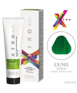 Pigmentul cu acțiune directă pentru păr XTRO, Verde, 100 ml