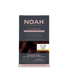 Vopsea fara amoniac pentru par Noah Color In Oil 4.36, 135 ml