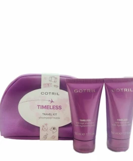 Set mini pentru calatorii pentru toate tipurile de par cu acid hialuronic COTRIL Timeless (Sampon 50ml, Masca 50ml)