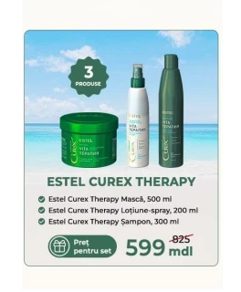 Промо Набор для поврежденных волос ESTEL CUREX THERAPY (Шампунь 300мл, Маска 500мл, Спрей-лосьон 200мл)