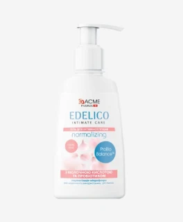 Gel cu acid lactic pentru igiena intima pentru normalizarea microflorei ACME Edelico Intimate Care NORMALIZING, 300 ml
