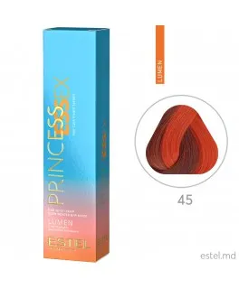 Vopsea cremă permanentă pentru păr PRINCESS ESSEX LUMEN, 45 Aramiu-roşu, 60 ml