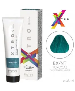 Pigmentul cu acțiune directă pentru păr XTRO, Turcoaz, 100 ml