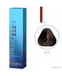 Крем-краска для волос PRINCESS ESSEX, 5/7 Светлый шатен коричневый, 60 мл