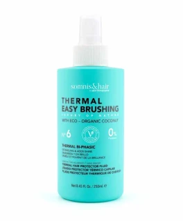 Spray bifazic cu ulei de cocos protectie termica si pieptanarea usoara a parului Thermal Easy Brushing Somnis, 250 ml