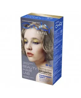 Vopsea-îngrijire pentru păr permanentă Only, 8/0 Castaniu deschis, 100 ml