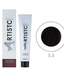 Перманентная краска для волос Elea Professional Artisto Color, 5.3 Светлый шатен золотистый, 100 мл