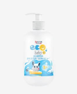 Шампунь для детей с экстрактом хлопка и маслом льна ACME EcoBaby 3+, 500 мл