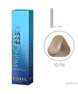 Vopsea cremă permanentă pentru păr PRINCESS ESSEX, 10/16 Blond deschis gri-violet, 60 ml