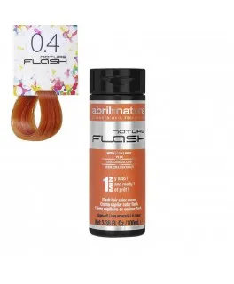 Pigment cu actiune directa cu Plex si acid hialuronic pentru par Nature Flash Abril et Nature 04 Orange, 100 ml