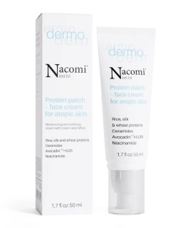 Протеиновый патч - увлажняющий и успокаивающий крем с мгновенным противовоспалительным эффектом для чувствительной кожи Dermo Nacomi Next Level, 50 мл