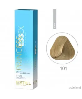 Vopsea cremă permanentă pentru păr PRINCESS ESSEX, S-OS 101 Super-blond gri, 60 ml