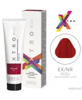 Пигмент прямого действия для волос XTRO, Красный, 100 мл