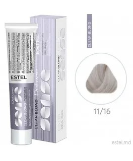Vopsea-crema semipermanenta Estel DE LUXE SENSE CLEAR BLOND, 11/16 Ultra blond gri-violet, 60 ml