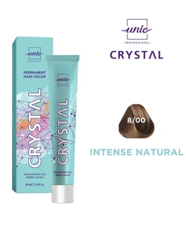 Крем-краска для волос Crystal Unic Professional, Светло-Русый для седых волос 8/00, 100 мл