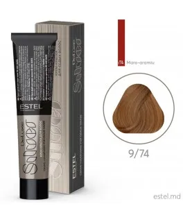Крем-краска для седых волос DE LUXE SILVER, 9/74 Блондин коричнево-медный, 60 мл