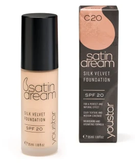 Fond pentru ten SPF 20 Foundation C20 Satin Dream YouStar, 35 ml