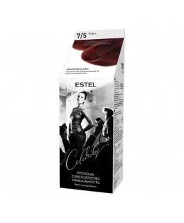 Vopsea-îngrijire pentru păr semipermanentă Celebrity, 7/5 Rubin, 125 ml