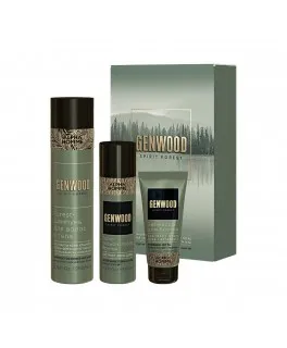 Set pentru bărbați GENWOOD SHAVE (sampon, gel-ulei, lotiune)