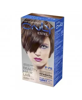 Vopsea-îngrijire pentru păr permanentă Only, 7/75 Blond roșu-cafeniu, 100 ml