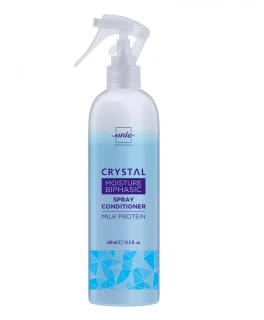 Spray conditioner bifazic hidratare intensa pentru par uscat Crystal Moisture Unic Professional, 400 ml