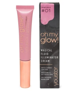 Crema Iluminator 01 - Rose Gold Oh My Glow! YouStar, 15 ml