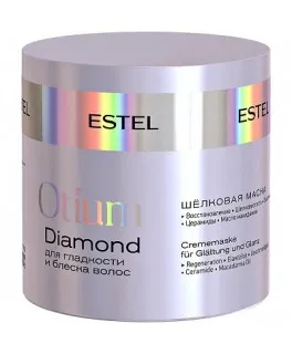 Mască mătăsoasă pentru netezimea și luciul părului ESTEL OTIUM DIAMOND, 300 ml