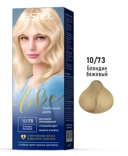 Vopsea-crema permanenta pentru par Estel Love, 10/73 - Blond bej, 100 ml