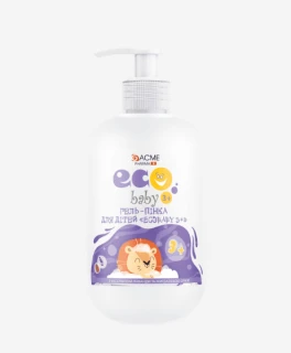 Gel-spuma pentru copii cu extract de levanțica și ulei de migdale ACME EcoBaby 3+, 500 ml