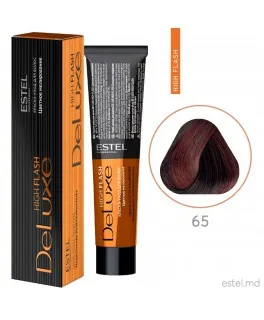 Краска-уход для волос DE LUXE HIGH FLASH, 65 Фиолетово-красный, 60 мл