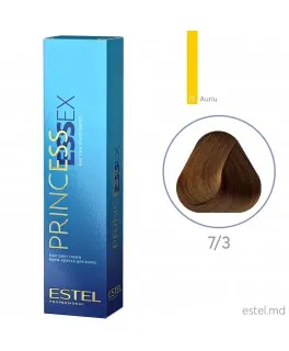 Vopsea cremă permanentă pentru păr PRINCESS ESSEX, 7/3 Castaniu auriu, 60 ml
