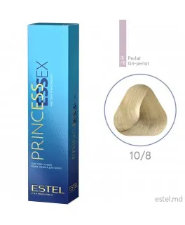 Vopsea cremă permanentă pentru păr PRINCESS ESSEX, 10/8 Blond deschis perlat, 60 ml