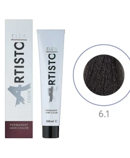 Перманентная краска для волос Elea Professional Artisto Color, 6.1 Темно-русый пепельный, 100 мл