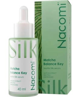 Матирующая сыворотка с ниацинамидом для жирной кожи Matcha Balance Key Nacomi, 40 мл